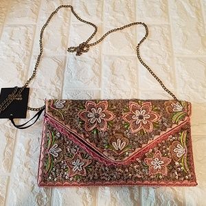 Clements Ribeiro Clutch Shoulder Bag Chains Strap